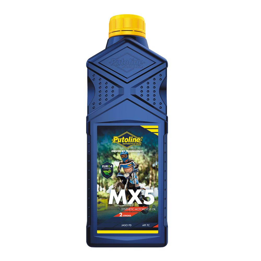 Putoline MX5 Fully Synthetic Motorcycle Oil 2T 1 Litre
